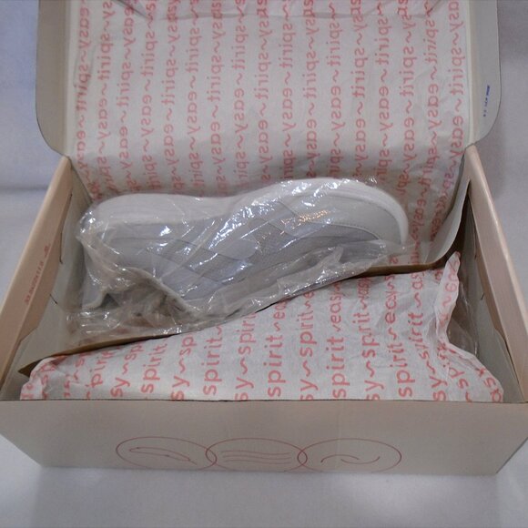 EASY SPIRIT size 9W Jovie Walking Shoes light gray fabric Zipper closure - NIB - Picture 6 of 6